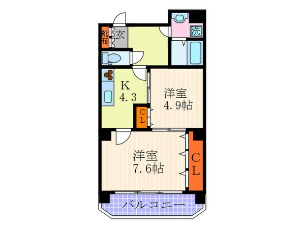 アマデウス西洞院の物件間取画像